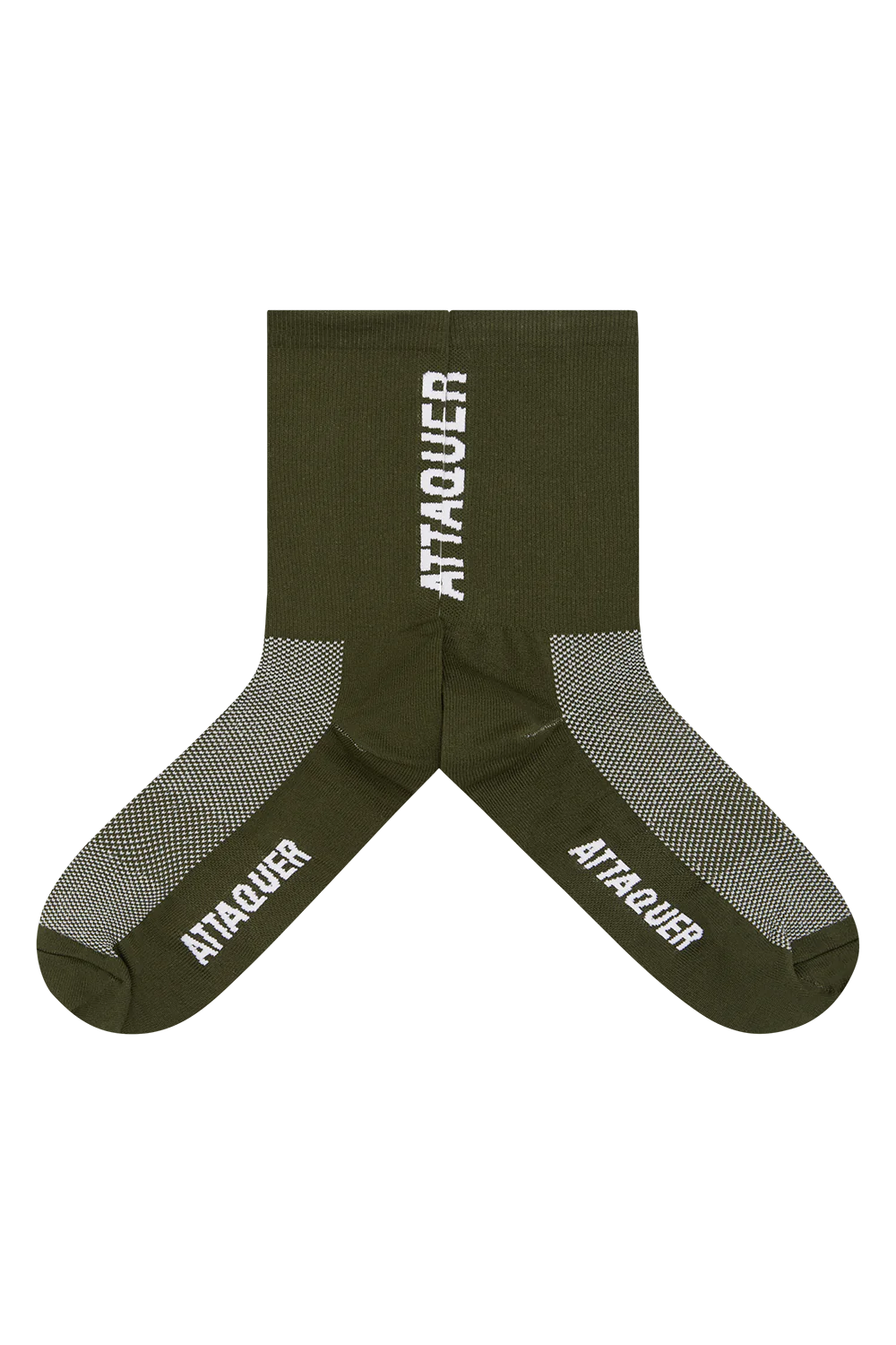 Attaquer | Vertical Logo Socks | Pine