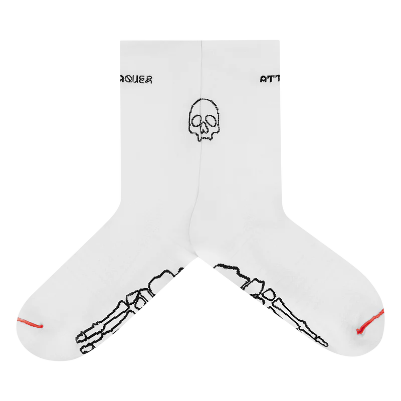 Attaquer Intra Skull Socks - White