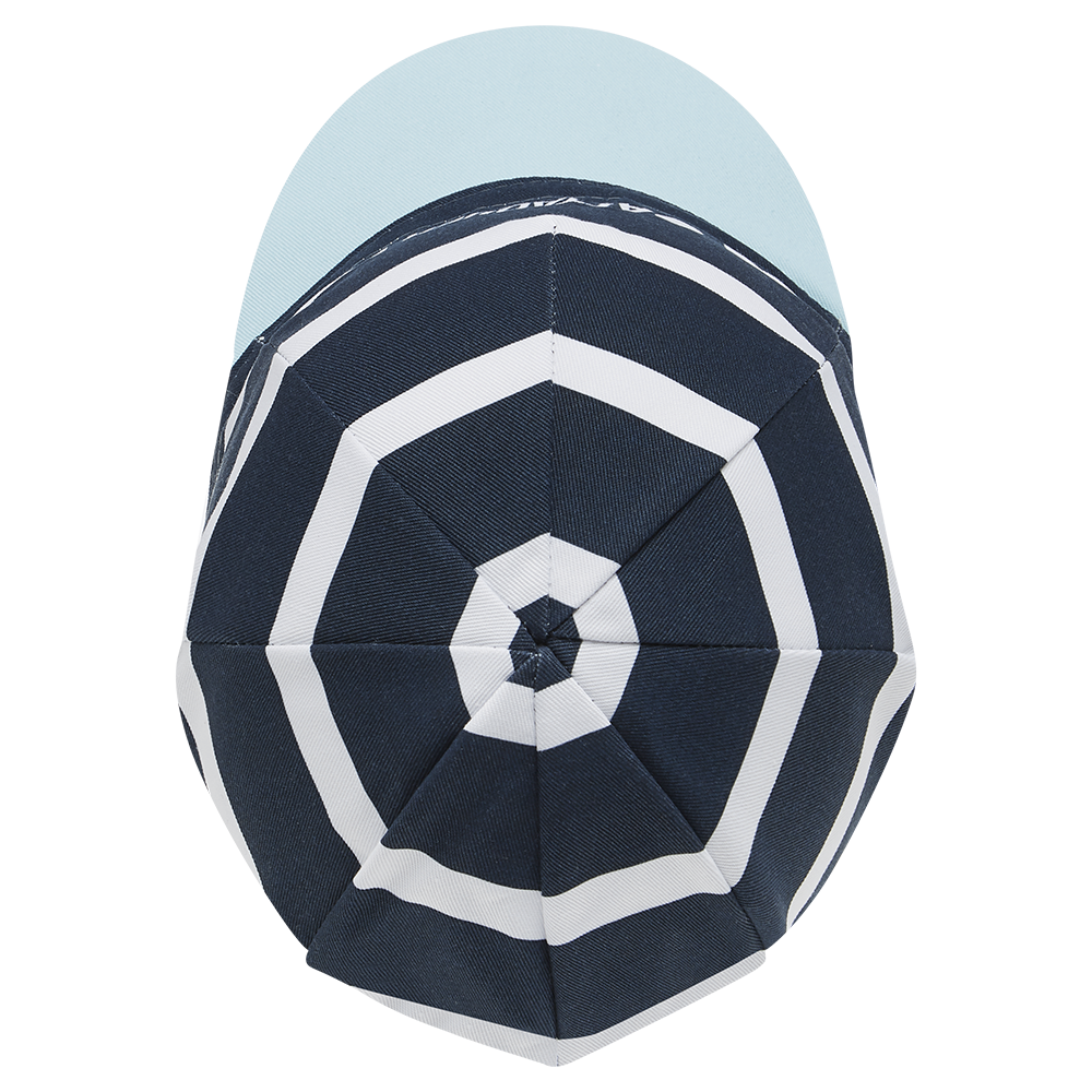 Stripe Logo Cap Navy detail