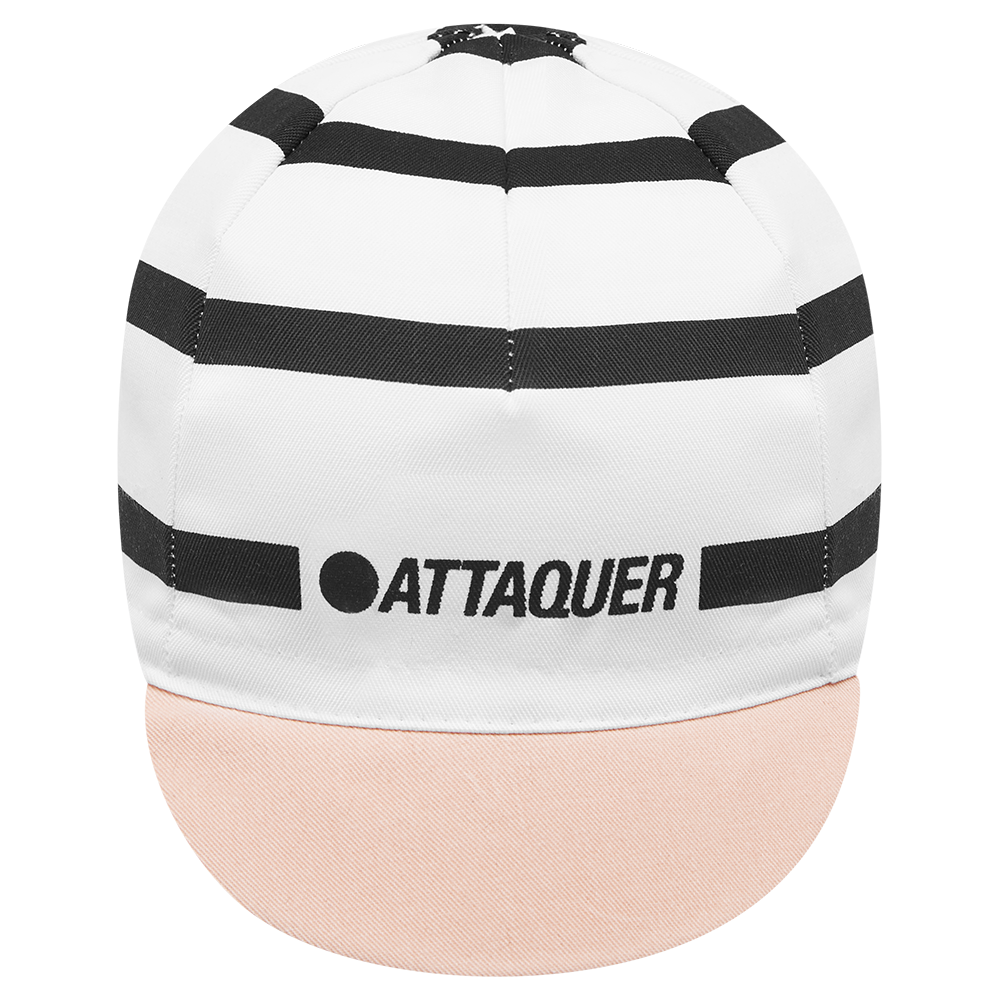 Stripe Logo Cap White detail