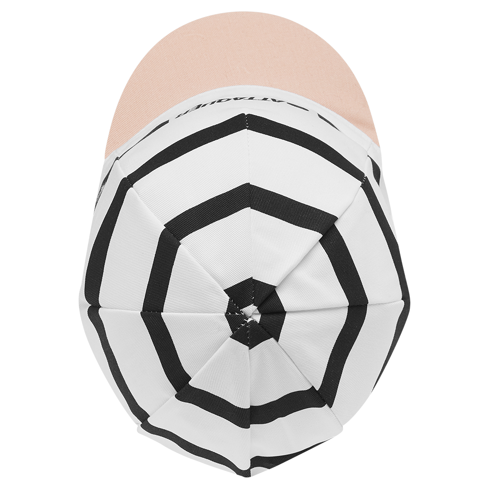 Stripe Logo Cap White detail