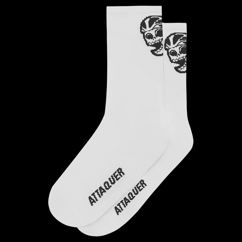 Attaquer | Skull Sock | White