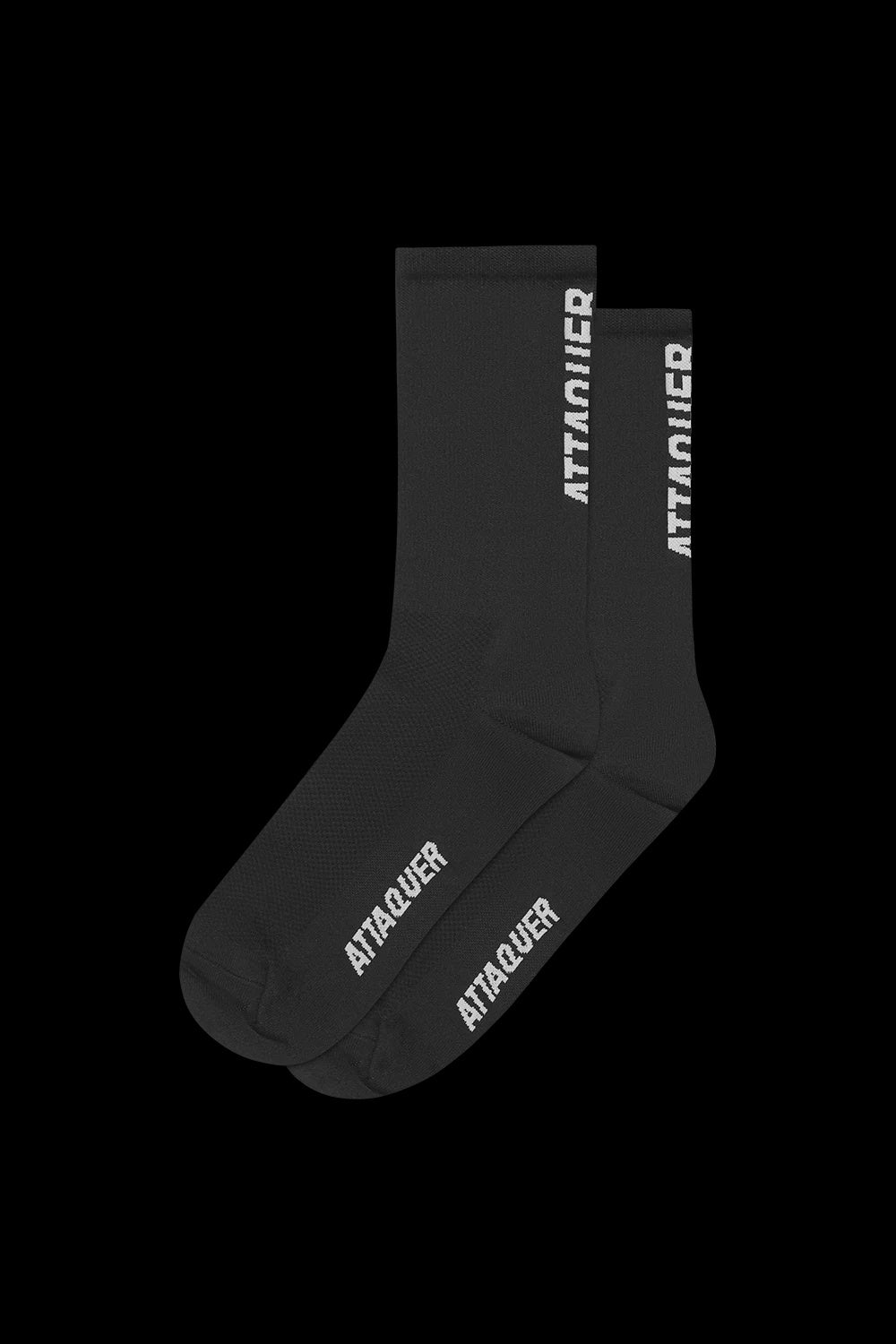 Attaquer | Vertical Logo Socks | Black