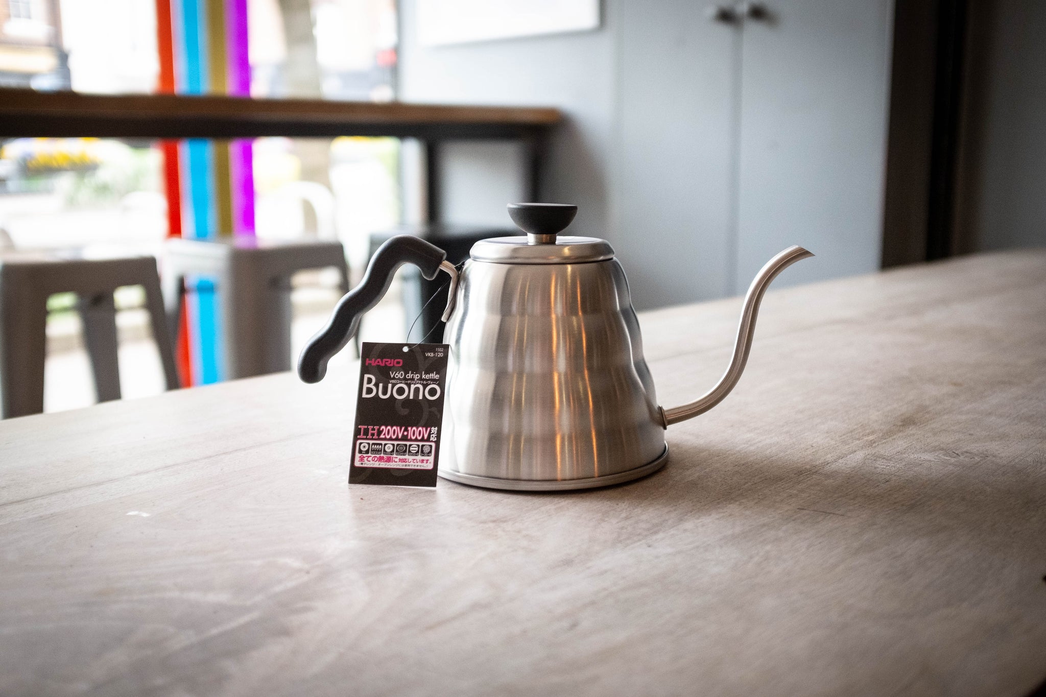 Hario Buono V60 Drip Kettle 1.2L - Silver